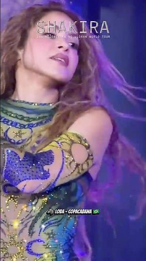 SHE WOLF LIVE! 🐺💜 Shakira Copacabana 2026 #Shakira #Shorts