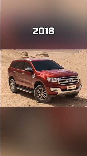 Evolution of Ford Endeavour (2003~2022) #shorts