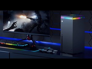 Xbox Series X RGB Cooling Fan with Dust Filter, High Speed Fan Cooling System with 3 Detachable Hook