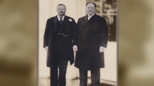 #OnThisDay (1912): Former president Teddy Roosevelt is nominated again to the office by the Bull Moose Party, a faction of the Republican Party that had grown weary of President Taft. Once close friends, Roosevelt and Taft became political rivals and their relationship was never the same. Doris Kearns Goodwin tells all in her prize-winning "The Bully Pulpit," http://amzn.to/2dQ73ZG | History in Five