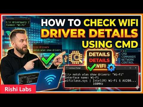 How to Check WiFi Driver Details Using CMD in Windows