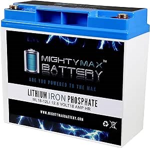 Mighty Max Battery 12V 18AH Lithium Replacement Battery for Enduring 6FM17, 6-FM-17