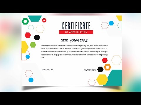 How to Create a Modern & Stunning Certificate with Simple Shapes in Adobe Illustrator Easy Graphics