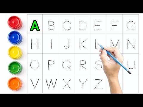 A to Z Alphabet Writing Practice | ABC Coloring & Tracing for Kids ll