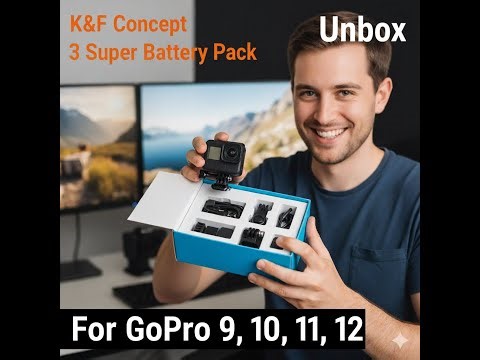 Gopro වලට ආපූ සුපිරිම බජට් බැටරි පැක් එක (Unbox Gopro K&F 3 Super Battery Pack) 2025