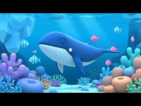 Sleepy Whale Slept on a Floating Iceberg 🐋 | Nursery Rhymes for Kids & Baby Songs