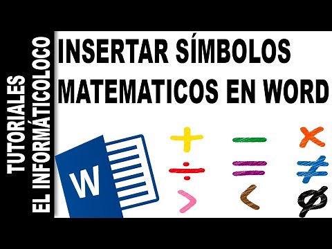 ¿Cómo insertar símbolos matemáticos en Word?