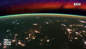 115K views · 4.1K reactions | This view from the International Space Station shows time-lapse images of Earth as it rotates, including city lights and lightning strikes. | PBS NewsHour | Facebook