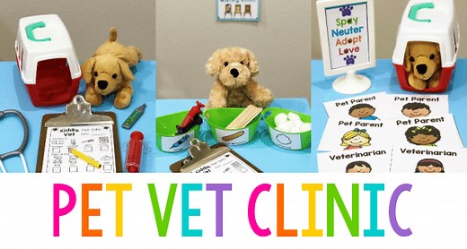Vet Animal Hospital Dramatic Play