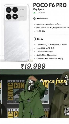 Poco f6 pro 🔥 price and specifications #poco #pocof6pro #pocof6 #mobiles