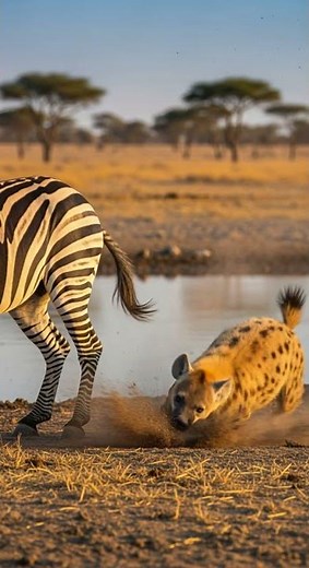 “My Tail Is NOT a Toy!” A Zebra’s Fiery Slap Sparks Huge Reactions#Animals #Comedy #Zebra