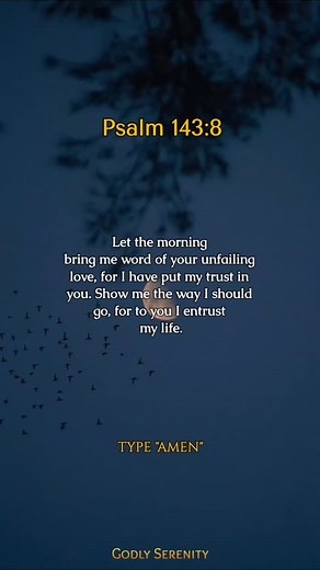 1.7K reactions · 149 shares | Psalm 143:8 | Godly Serenity | Facebook