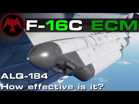 DCS: F-16c Viper: How useful is the ALQ-184? ECM: Effectiveness study