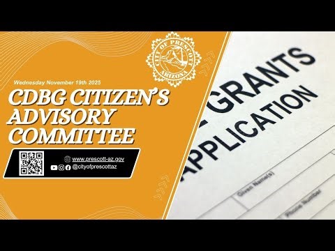 CDBG Citizens Advisory Committee - November 19, 2025