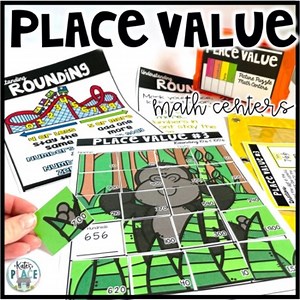 Place Value Third Grade Math Center Picture Puzzles
