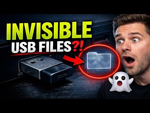 How to Hide Files on a USB Drive (Invisible Folder Trick!)