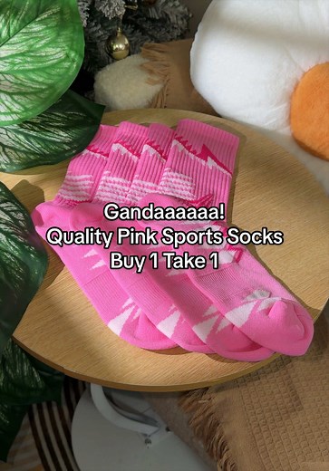 Quality Pink Sports Socks — Buy 1 Take 1