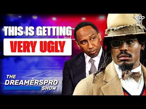 Things Spiral Out Of Control After Cam Newton Fires Back At Stephen A Smith Over Whitlock Interview