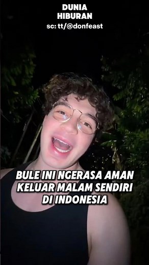 This Foreigner Feels Safe Going Out Alone at Night in Indonesia #foreigner #foreignerreaction #sh...