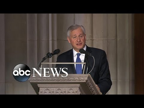 Presidential historian offers touching eulogy at Bush funeral