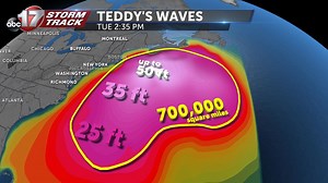 Insider Blog: Hurricane Teddy producing huge waves along the East Coast, in the Atlantic