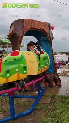 Fruit Worm Roller Coaster Ride | Colorful Mini Coaster for Family Fun