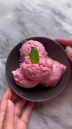 4.6K views · 179 reactions | More Cottage Cheese Ice Cream Inspo? This version is flavored with strawberries & bananas to add a touch of ~pink~ to your barbie celebrations today✨ #NationalIceCreamMonth #DIYIceCream #IceCream #CottageCheese #CottageCheeseIceCream Get the recipe: https://www.usdairy.com/recipes/no-churn-cottage-cheese-and-fruit-blender-ice-cream | Undeniably Dairy | Facebook