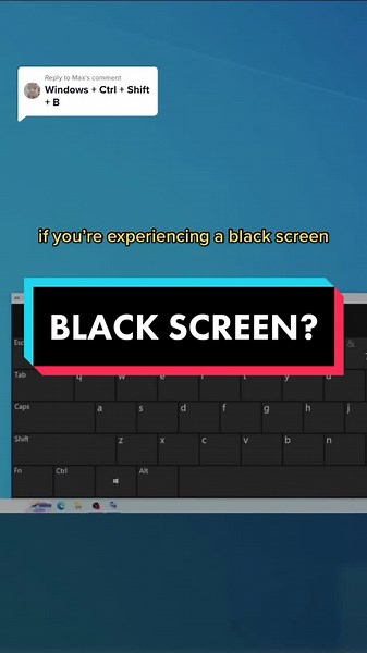 Quick Fix for Black Screen: Windows Ctrl Shift B Shortcut