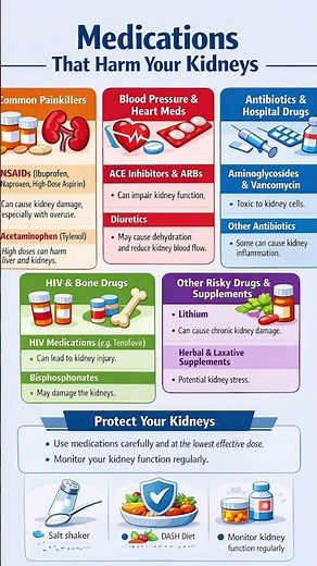 Medications That Can Quietly Damage Your Kidneys. See description