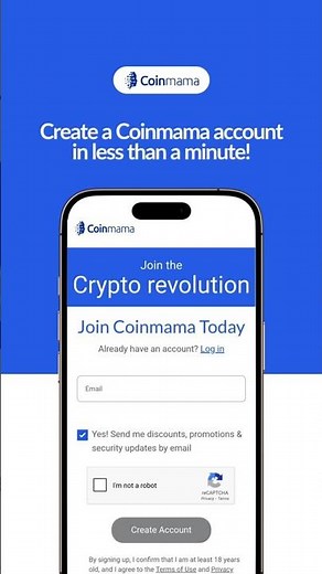How to create an account in Coinmama