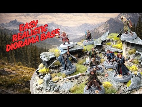 Easy & Realistic Diorama Base | Step by Step Tutorial