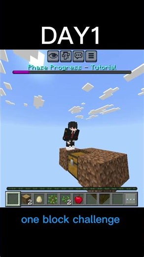 Minecraft One Block Challenge - Day 1 | Survival Starts Here! 😱 #minecraft #gaming