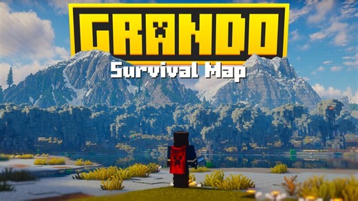 🏞️ Grando - 8K RPG Survival Map - [1.20 , Survival Friendly, Java & Bedrock Download, Pale Garden included!] Minecraft Map