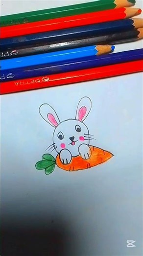 How to draw Rabbit #viralvideo #drawling #shorts