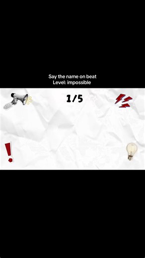 Say the Name on Beat Challenge