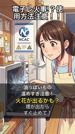 電子レンジ火事!？使用方法注意！！
