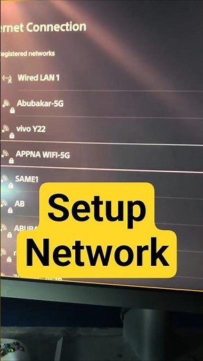 PS5 Setup Network Connection #PS5 #NetworkSetup #InternetConnection #PS5Internet #WiFiSetup