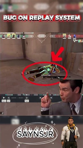 BUG ON REPLAY SYSTEM VALORANT #valorant #tranding #gameplay #bug #valorantindonesia