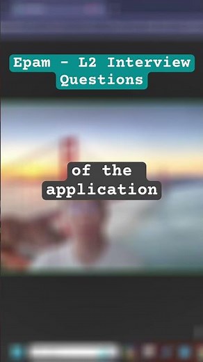 Java Interview Prep: EPAM 2nd Round Questions Explained! #shorts #javainterviewquestions #epam