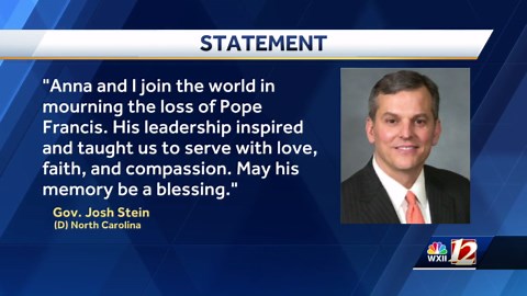 Why are flags lowered across North Carolina?