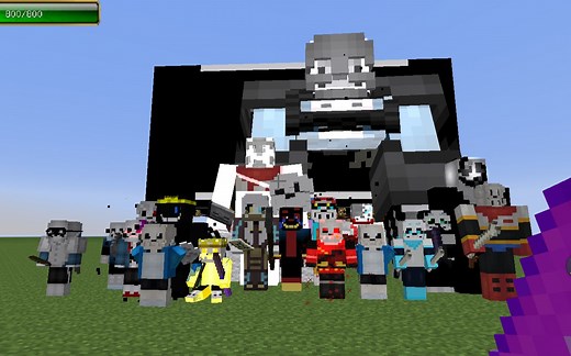 【MC还原】Ink!sans战(第一阶段)-我的世界 minecraft