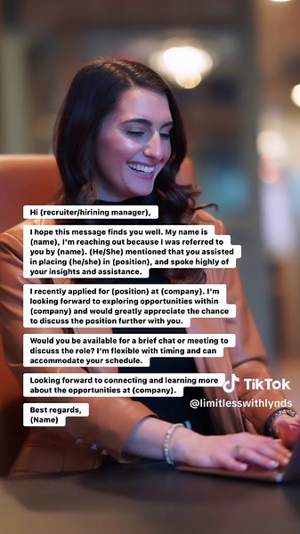 Here’s a message to send to recruiters or hiring managers after you have applied to a position: ✨ do your best to not cold apply to positions. Reach out to people you know or don’t know that can refer you to the company or directly to the hiring manager prior to applying. ✨ the first paragraph is relevant if an only if someone had referred you to the position or company or recruiter. ✨ even if they don’t call you or message you back, don’t be afraid to follow up and be persistent. ✨ connect with