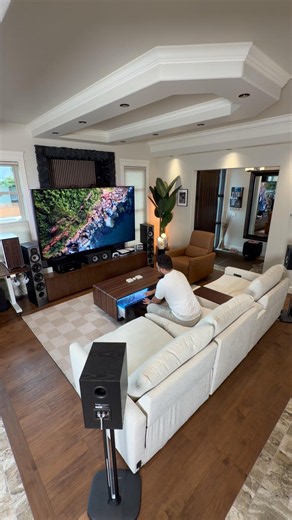 A Sofa my 100 inch Home Theatre Needed! CHITA Living Ohana🍿 @chitaliving #hometheatre #dolbyatmos