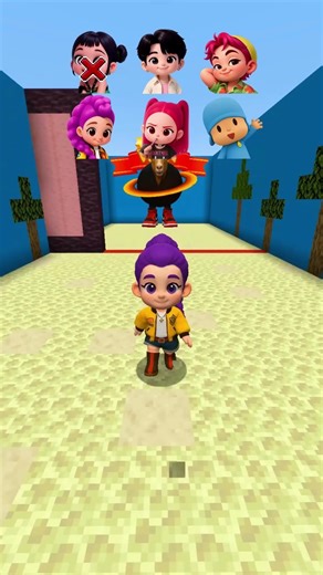 challenges a KPop Demon Closing Wall Test 😱#minecraft #roblox