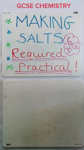 GCSE CHEMISTRY REQUIRED PRACTICAL Making salts from insoluble bases Common 6 mark question How to make a salt step by step Equations involved Practical specific safety Follow for more cramming content leading up to the exams. #sciencewithsykes #gcsecram #atoms #combinedscience #triplescience #paper1 #revisionmadeeasy #gcsechemistry #gcsescience #aqachemistry #aqa #cramming #studyleave #revision #grade9 #sixmarker #sixmarkquestion #6markers #6marker #requiredpractical #requiredpracticals #practic