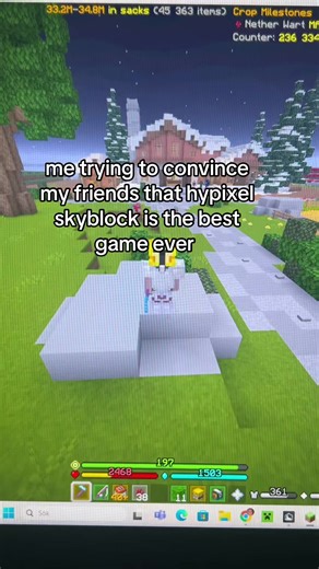 just play it for a week and you’ll see #hypixel #skyblock #hypixelskyblock #minecraft #skyblockfarming