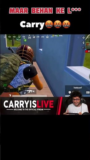 "CarryMinati Full Angry Mode in PUBG | Funny Rage Moments!" #carryminati #angrymode #bgmi #funny