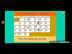 Starfall calendar for November 16th 2021