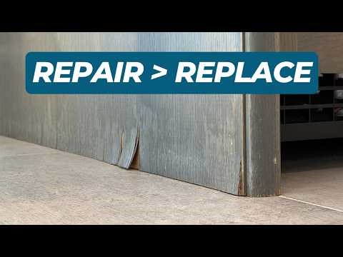 Kitchen Cabinet Water Damage Repair