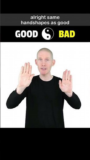 ❤️ How to sign GOOD vs BAD in ASL.